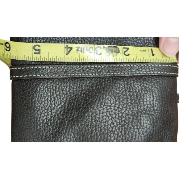 Dooney & Bourke Brown Pebbled Leather Shoulder Bag - Picture 12 of 16